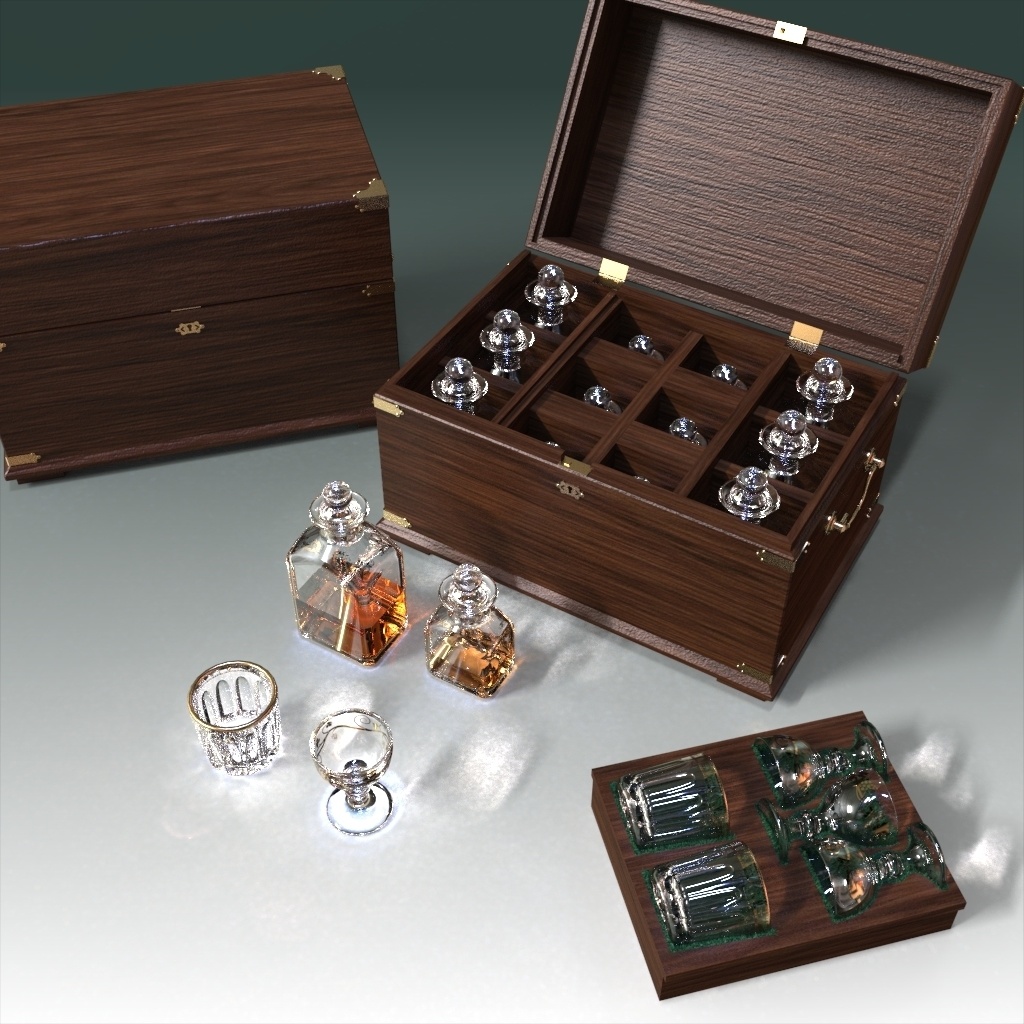 アンティークデキャンタセット