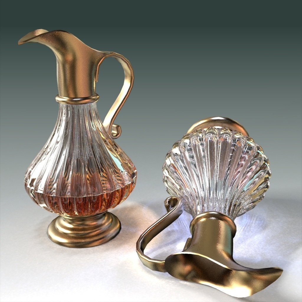 アンティークデキャンタセット