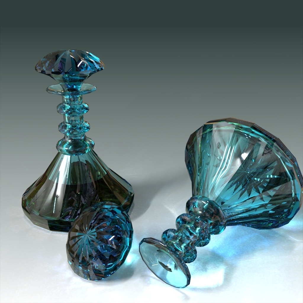 アンティークデキャンタセット