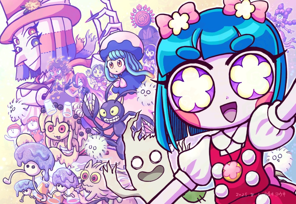 ポストカード「かわいい百鬼夜行」