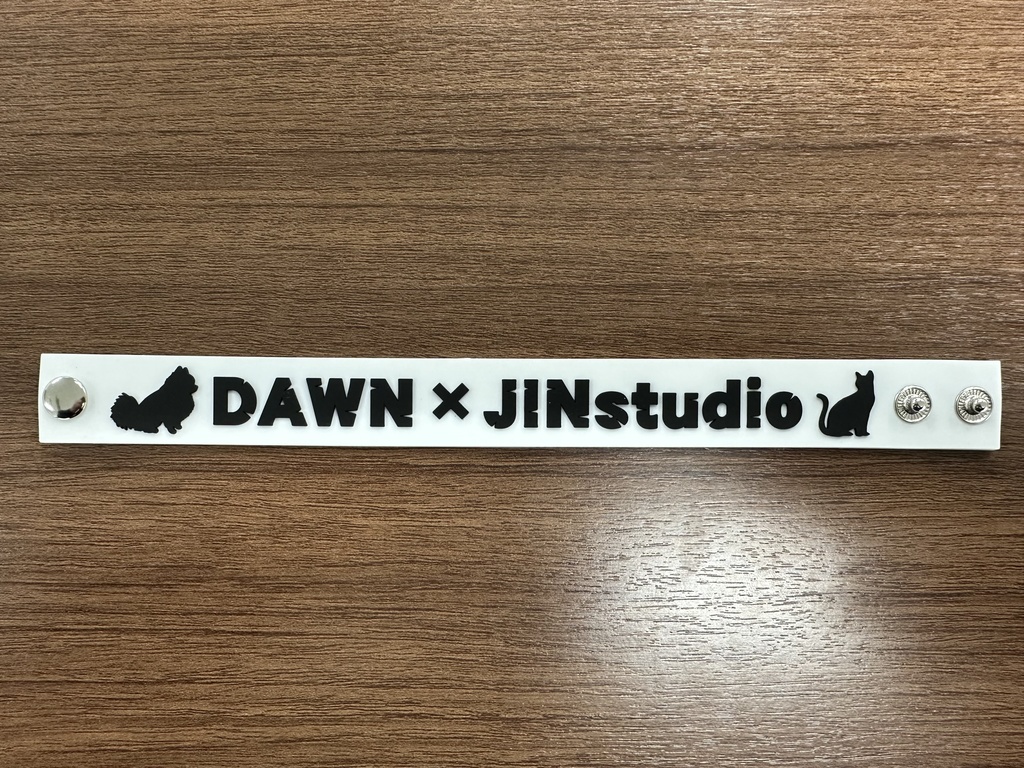 DAWN×JINstudioコラボラバーバンド（WHITE）