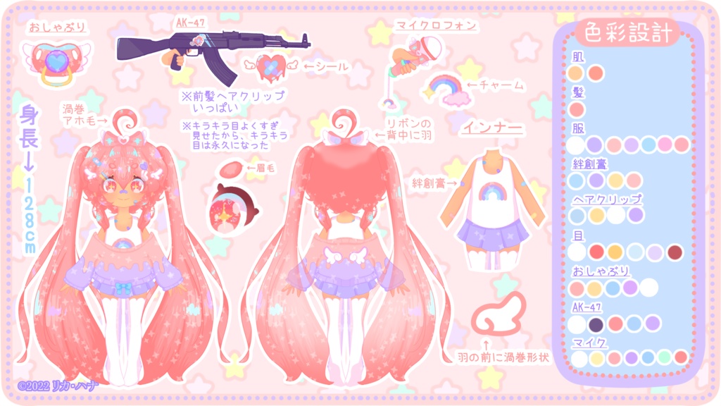 リカ・ハナの二面図