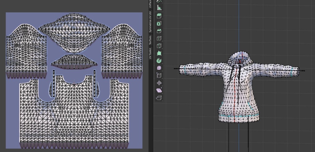 アバター用VRoidパーカー VRoid Hoodie for Avatar