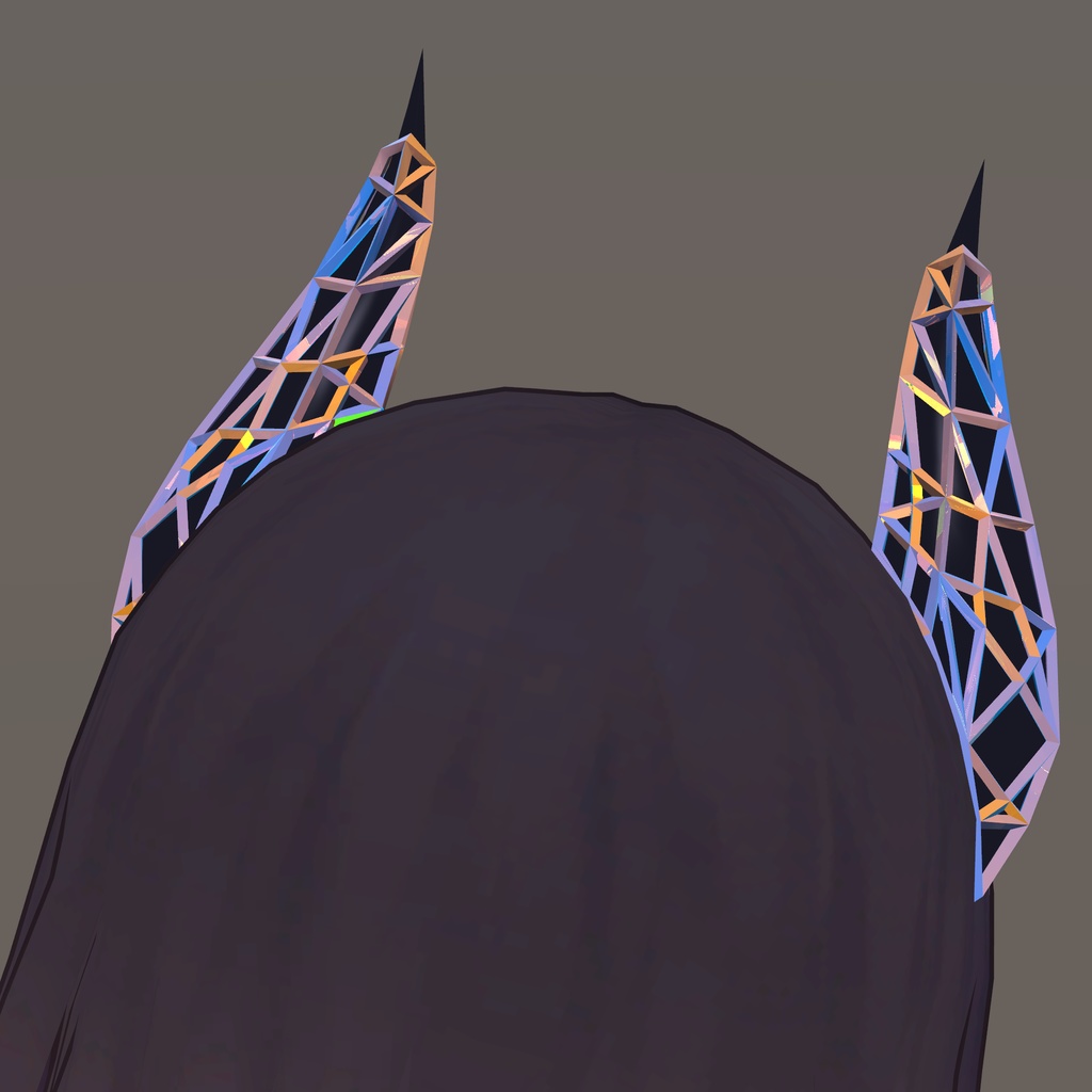 くろなつちゃん用ツノのアクセサリー2種