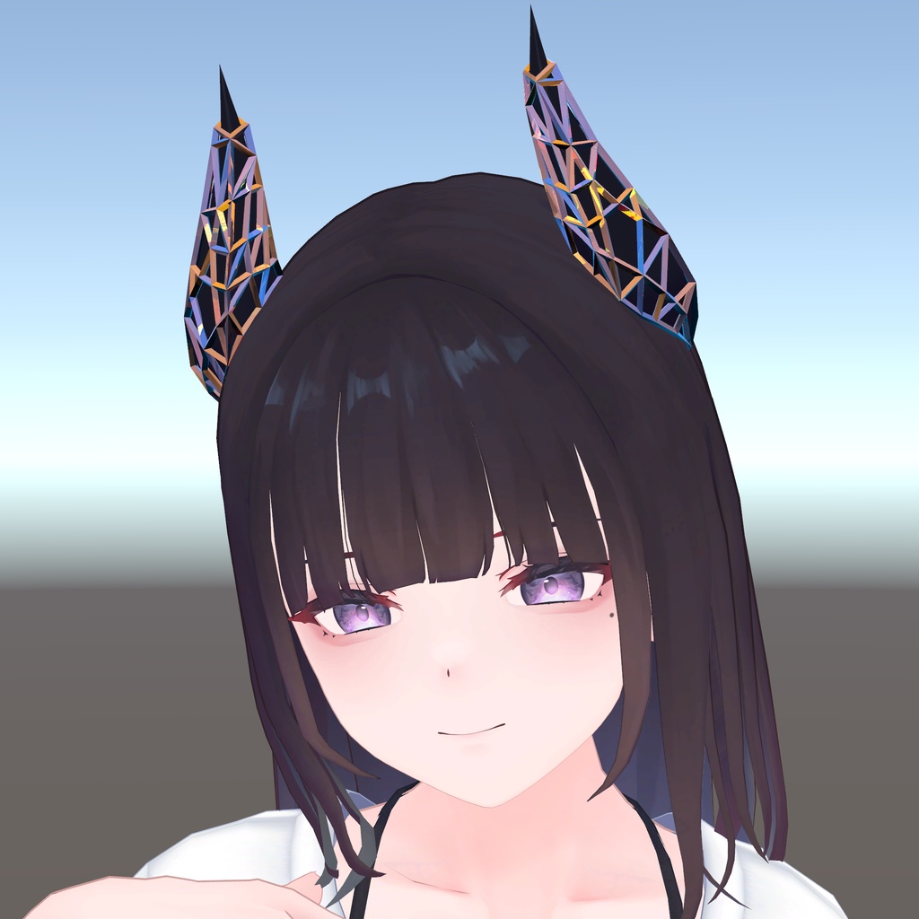 くろなつちゃん用ツノのアクセサリー2種