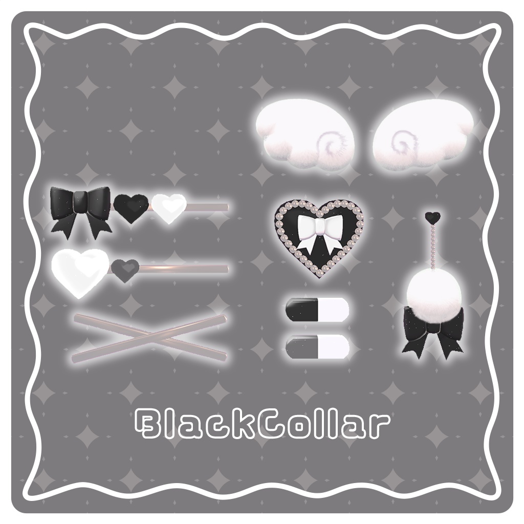 ♡PureRibbon♡【3Dアクセサリーモデル】