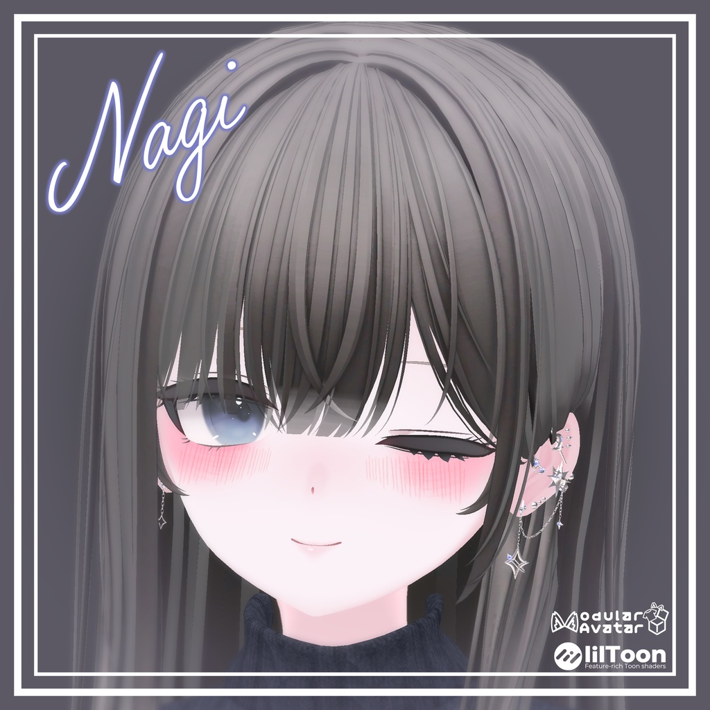 【🌟アバター追加SALE🌟】✧StarChain✧【VRChat向けピアス】