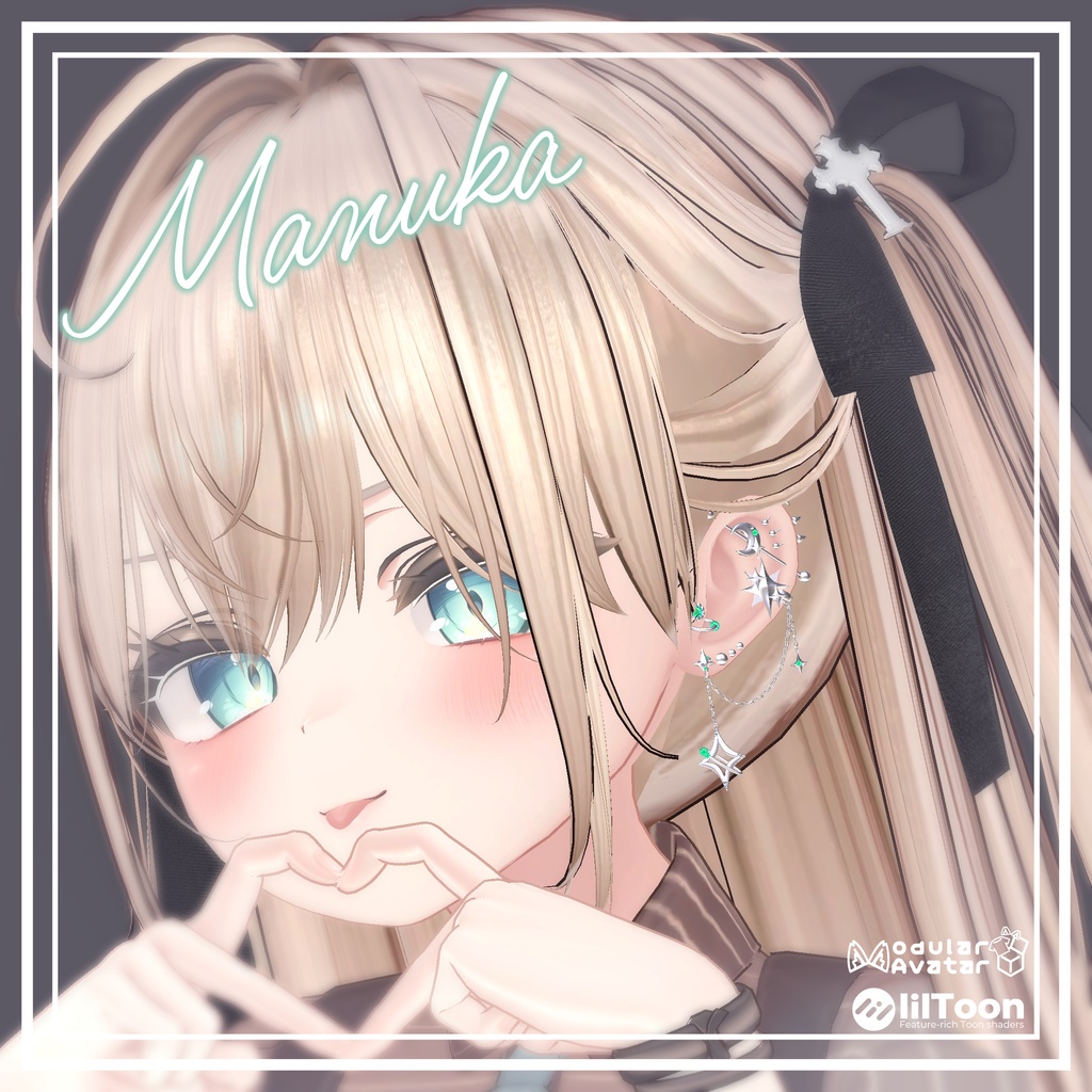 【🌟アバター追加SALE🌟】✧StarChain✧【VRChat向けピアス】