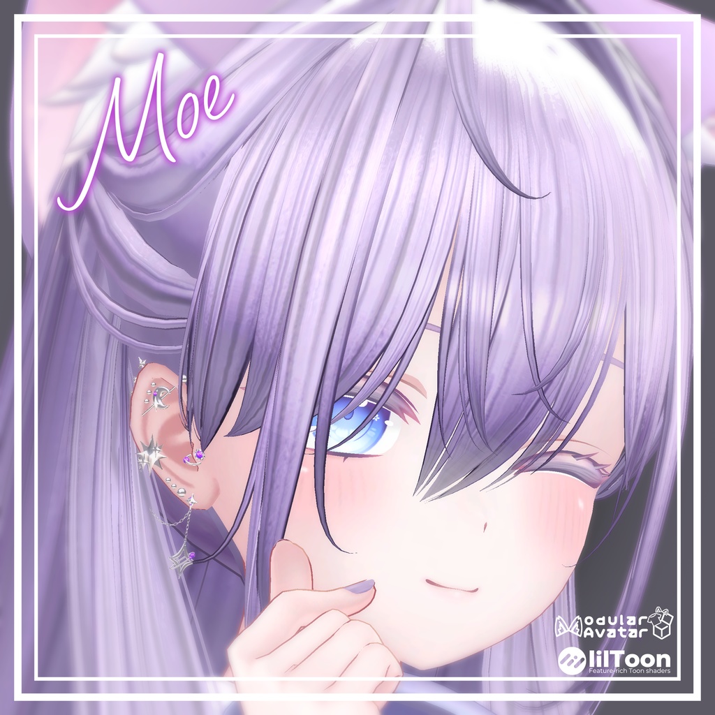 【🌟アバター追加SALE🌟】✧StarChain✧【VRChat向けピアス】