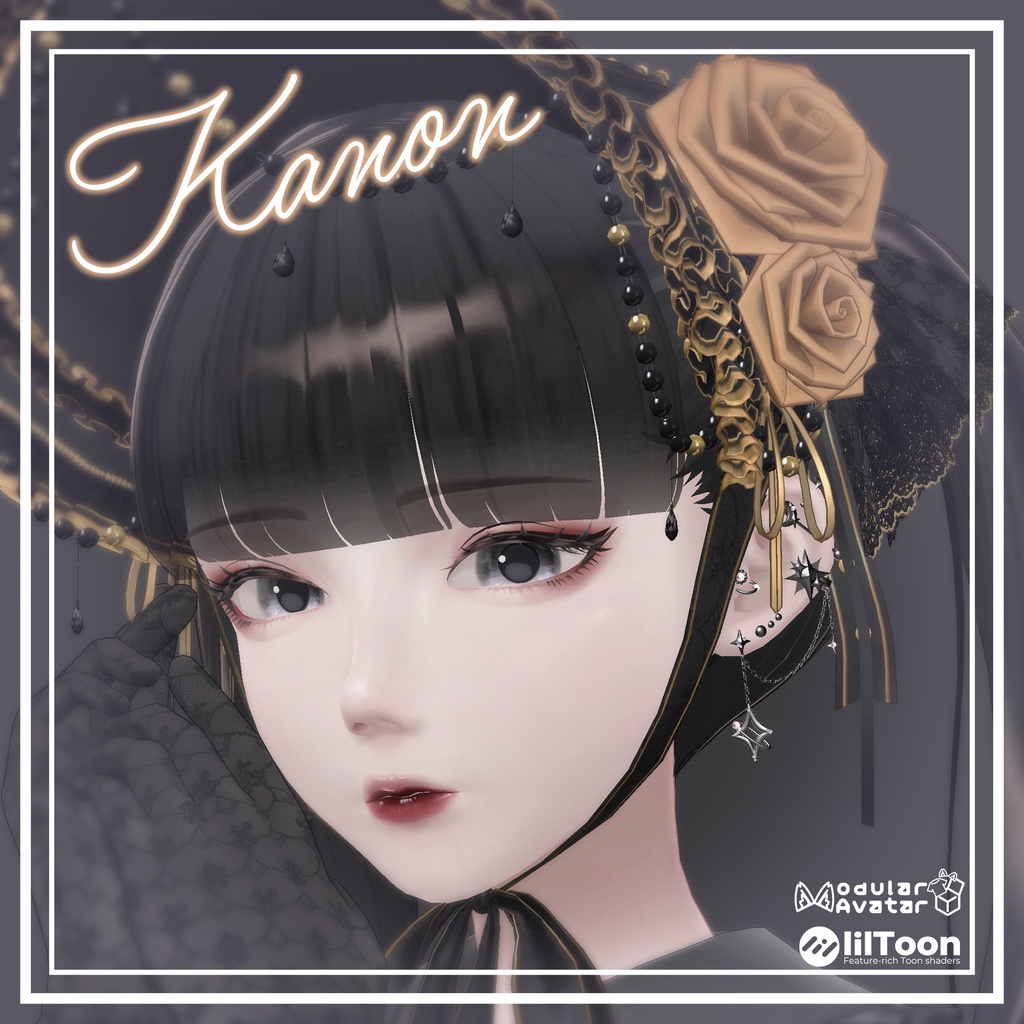 【🌟アバター追加SALE🌟】✧StarChain✧【VRChat向けピアス】