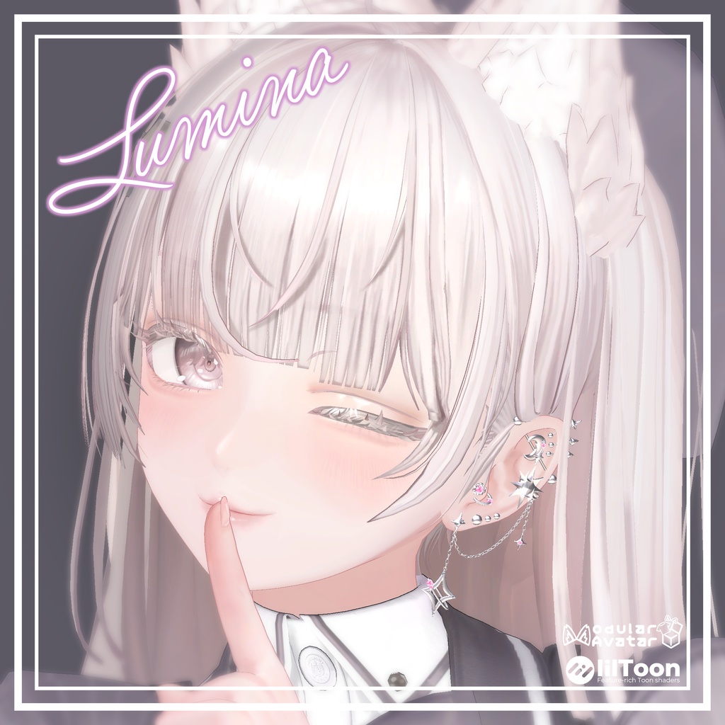 【🌟アバター追加SALE🌟】✧StarChain✧【VRChat向けピアス】