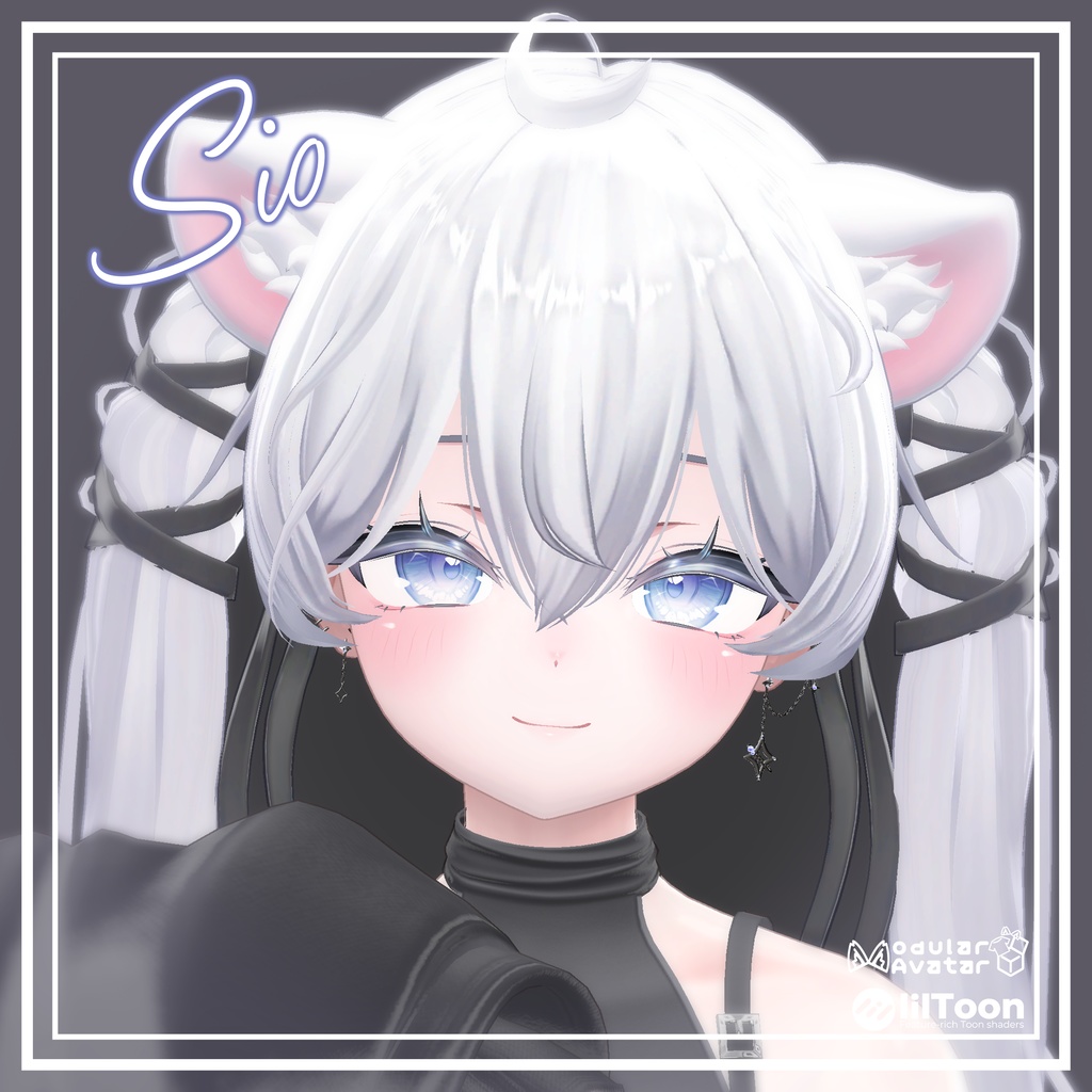 【🌟アバター追加SALE🌟】✧StarChain✧【VRChat向けピアス】