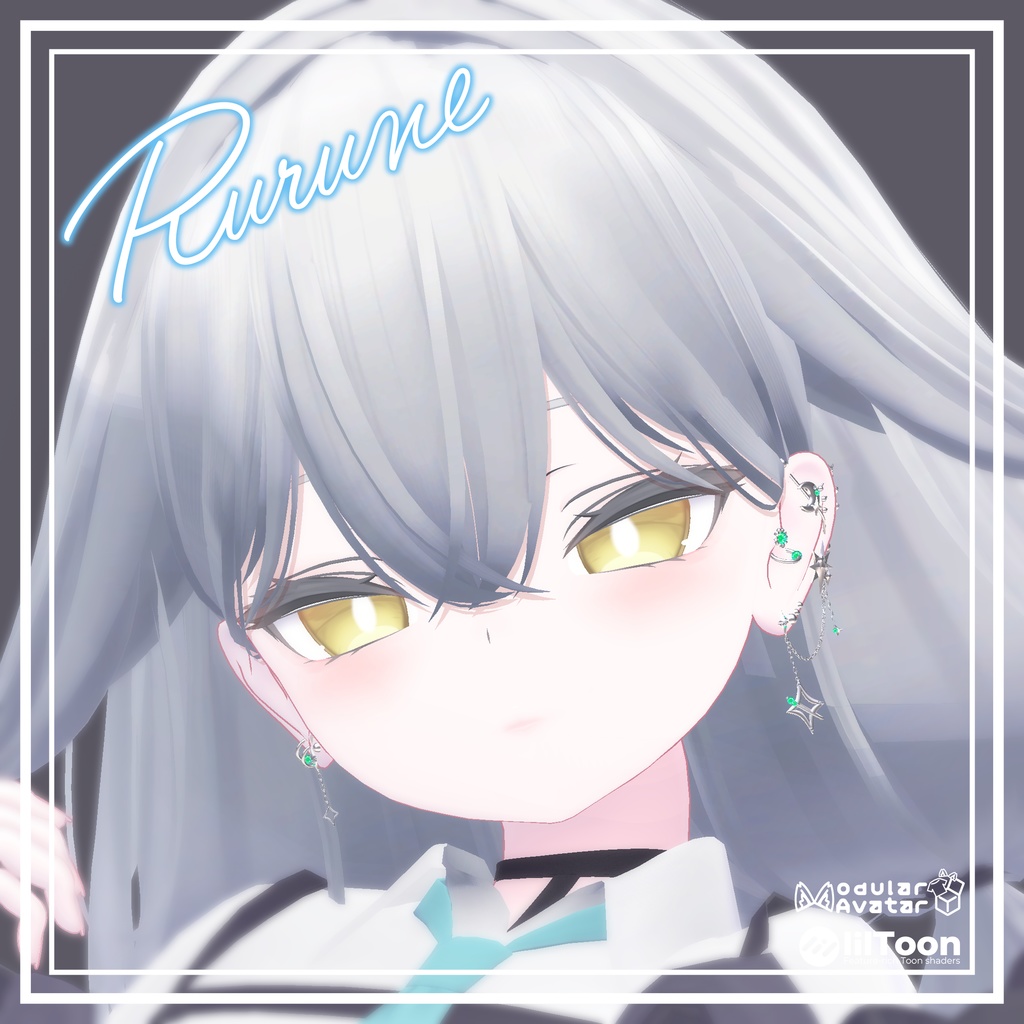 【🌟アバター追加SALE🌟】✧StarChain✧【VRChat向けピアス】