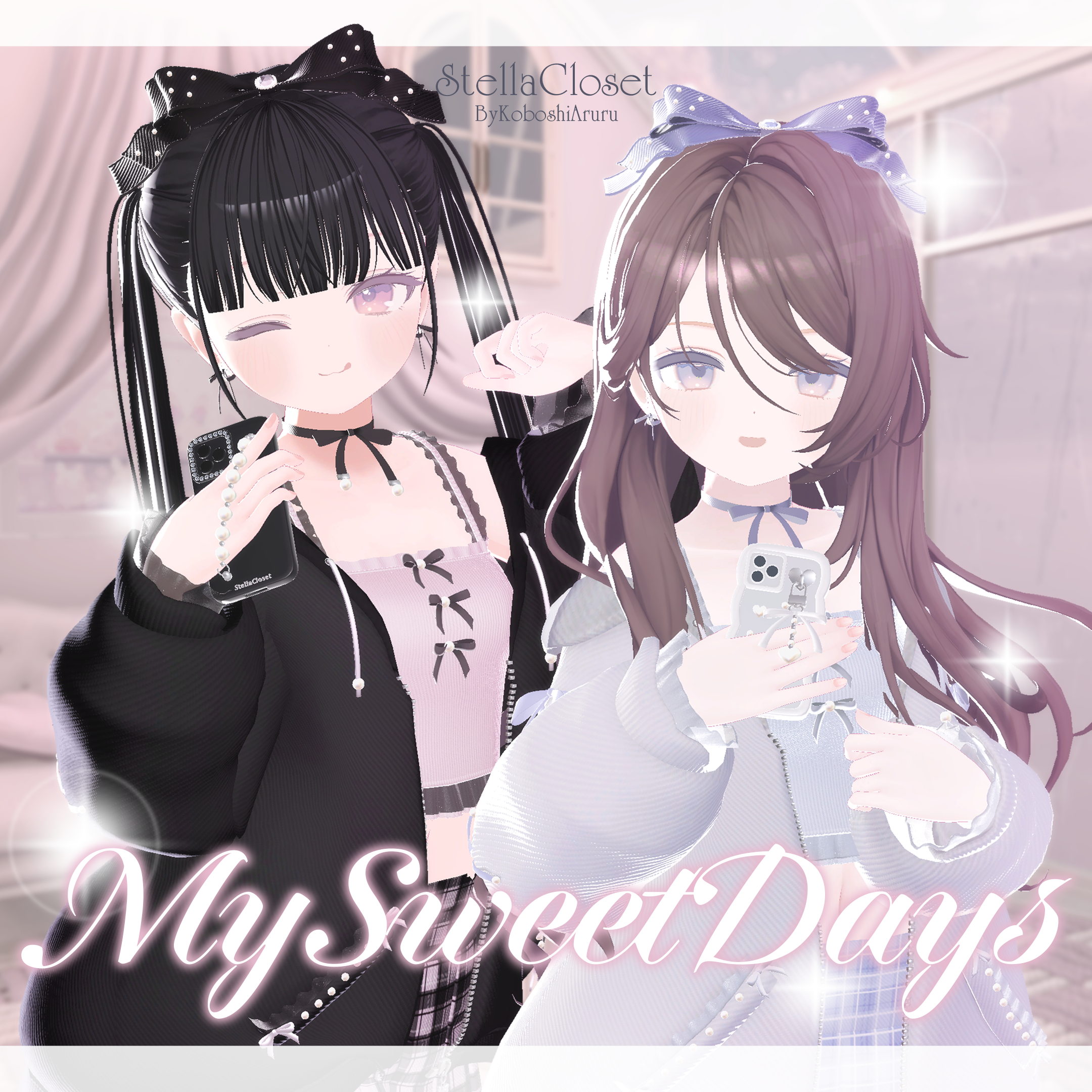【8アバター対応】♡MySweetDays♡【VRChat向け衣装モデル】