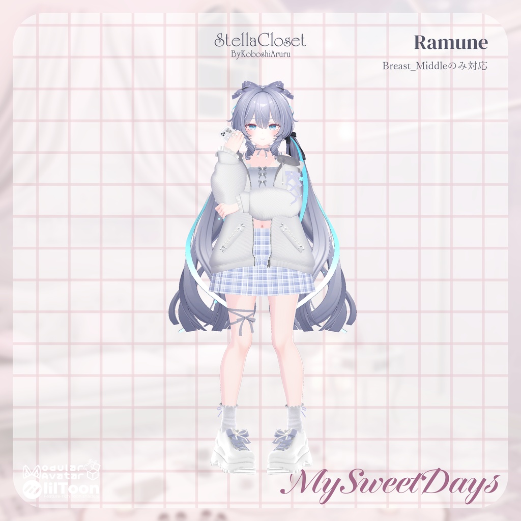 【🌟対応追加記念sale🌟】♡MySweetDays♡【VRChat向け衣装モデル】