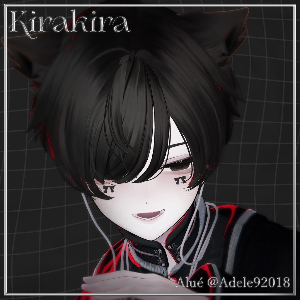 【18アバター対応】✧Kirakira✧【VRChat向けフェイスアクセアリー】
