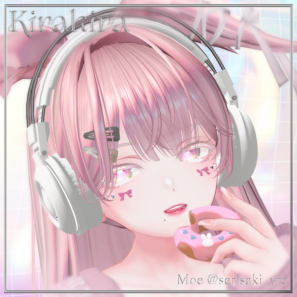 【18アバター対応】✧Kirakira✧【VRChat向けフェイスアクセアリー】