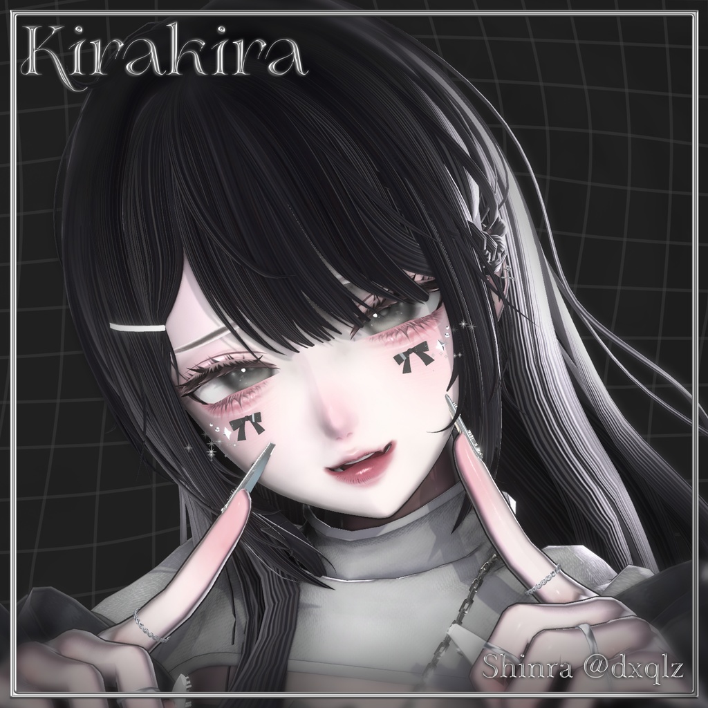 【18アバター対応】✧Kirakira✧【VRChat向けフェイスアクセアリー】