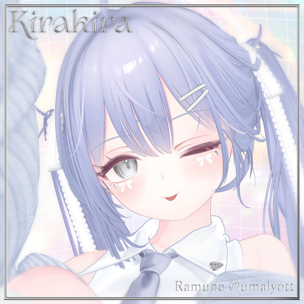 【18アバター対応】✧Kirakira✧【VRChat向けフェイスアクセアリー】