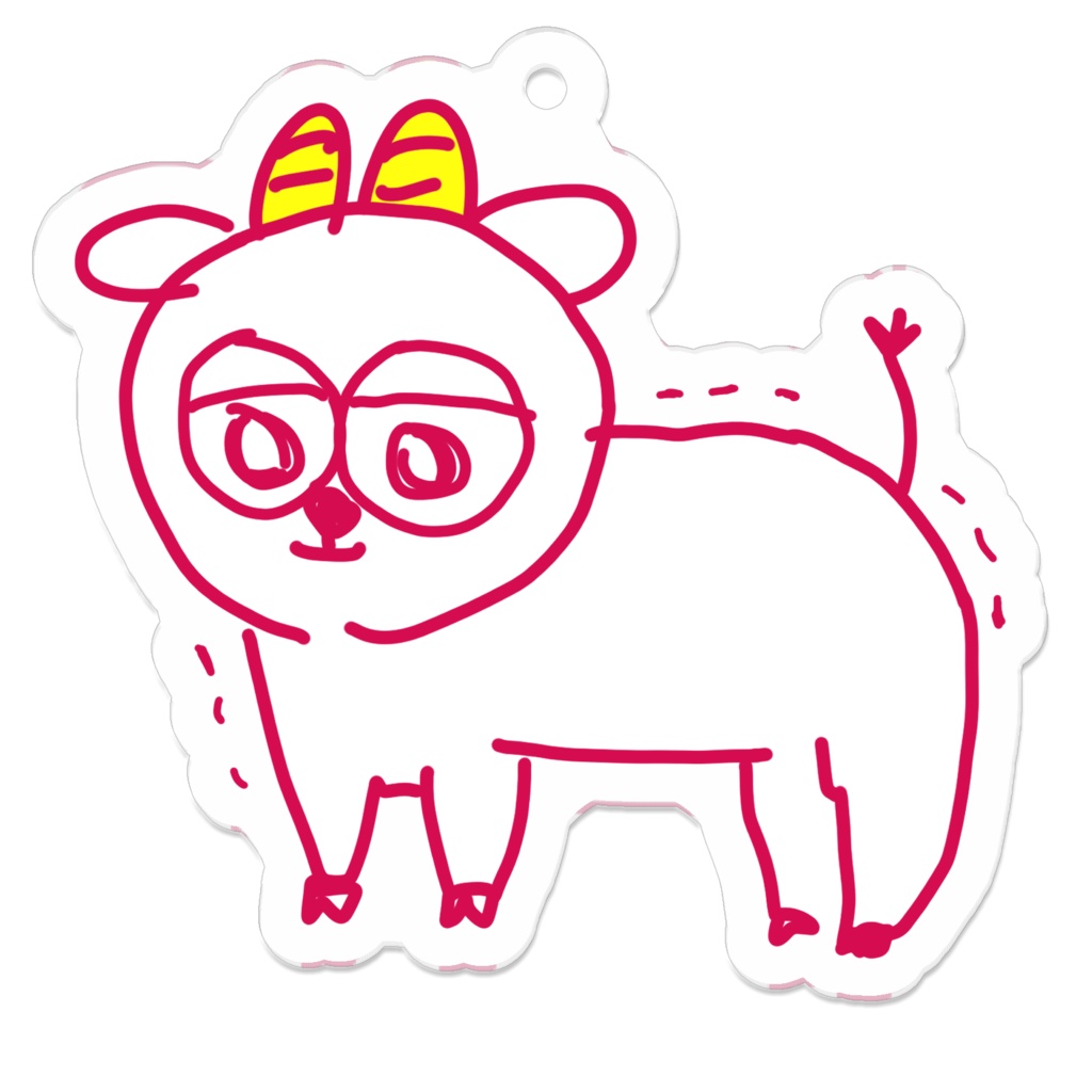 こやぎアクリルキーホルダー