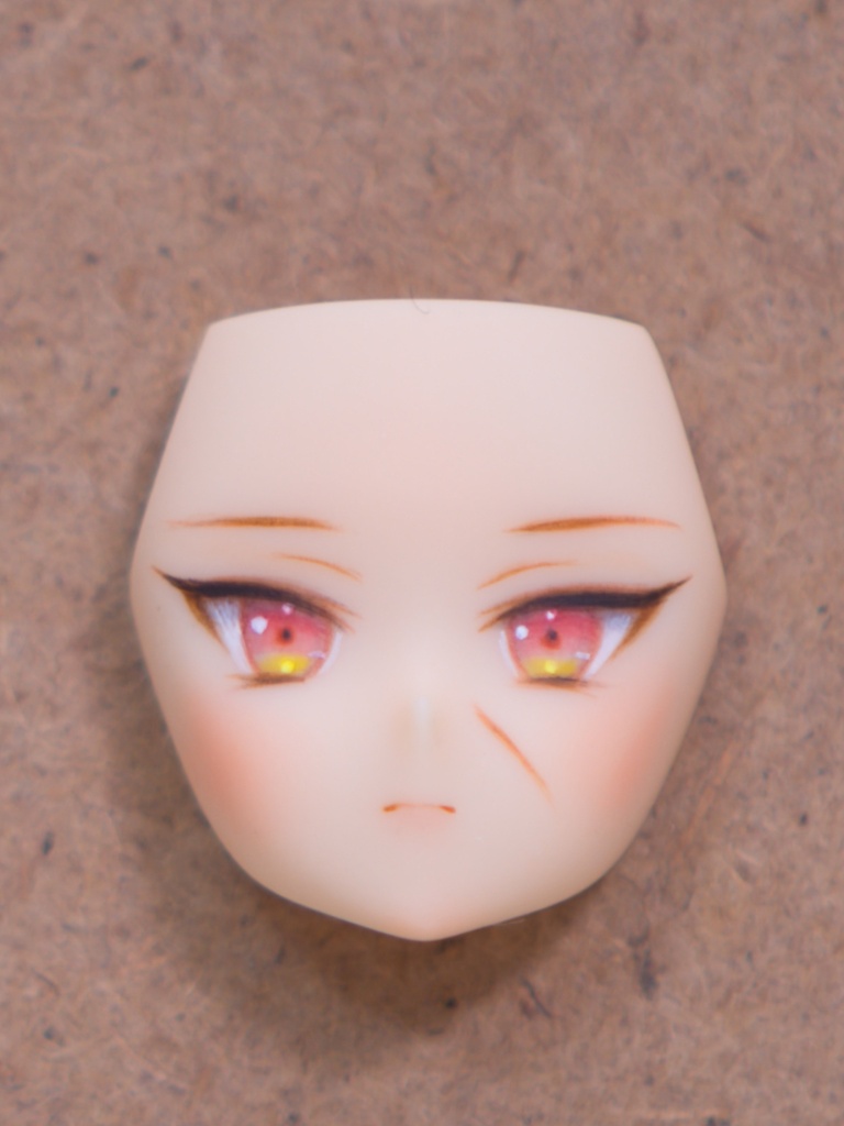 BUSTER DOLL スカーフェイスし リペイント カスタム フェイスパーツ/ガンナー/ナイト/タンク/パラディン PUNIMOFU他対応