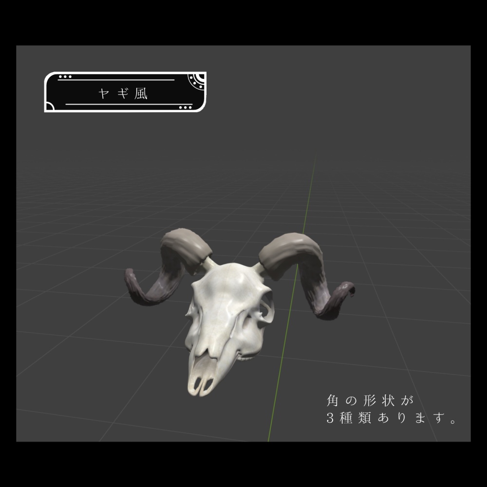 【3Dモデル】動物の頭蓋骨