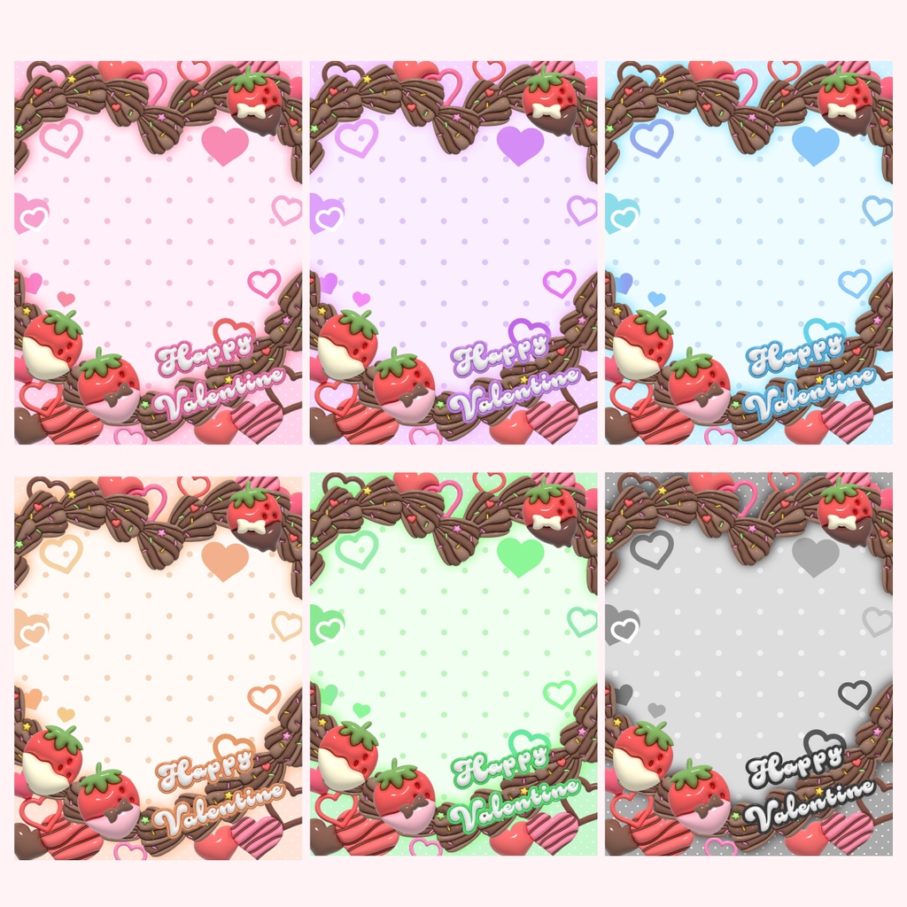 ぷっくりハートで伝わる想い💗バレンタインフレーム🍫