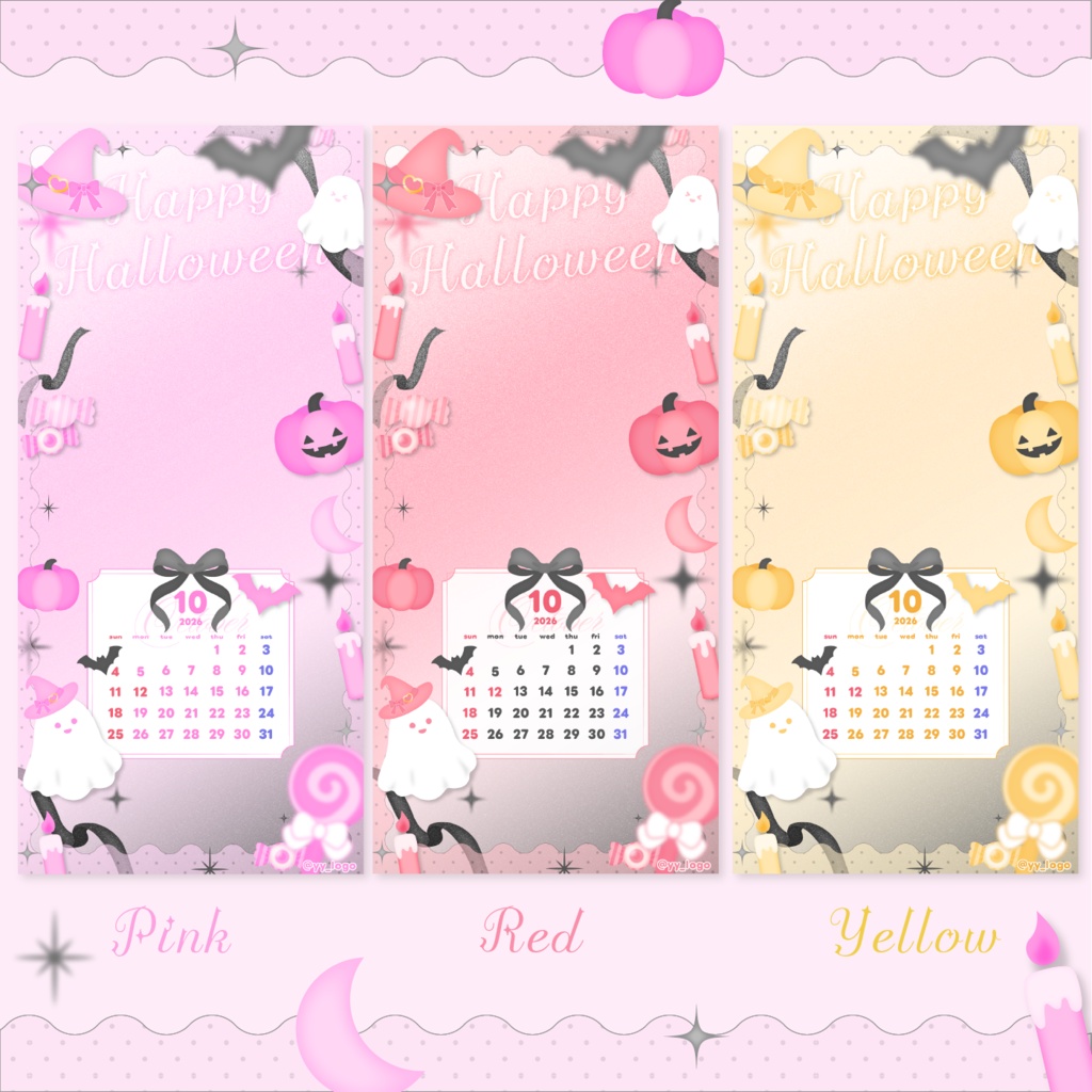 10月スマホ待ち受け素材🎃👻🖤
