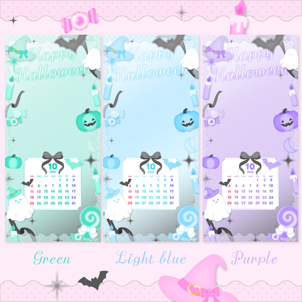 10月スマホ待ち受け素材🎃👻🖤