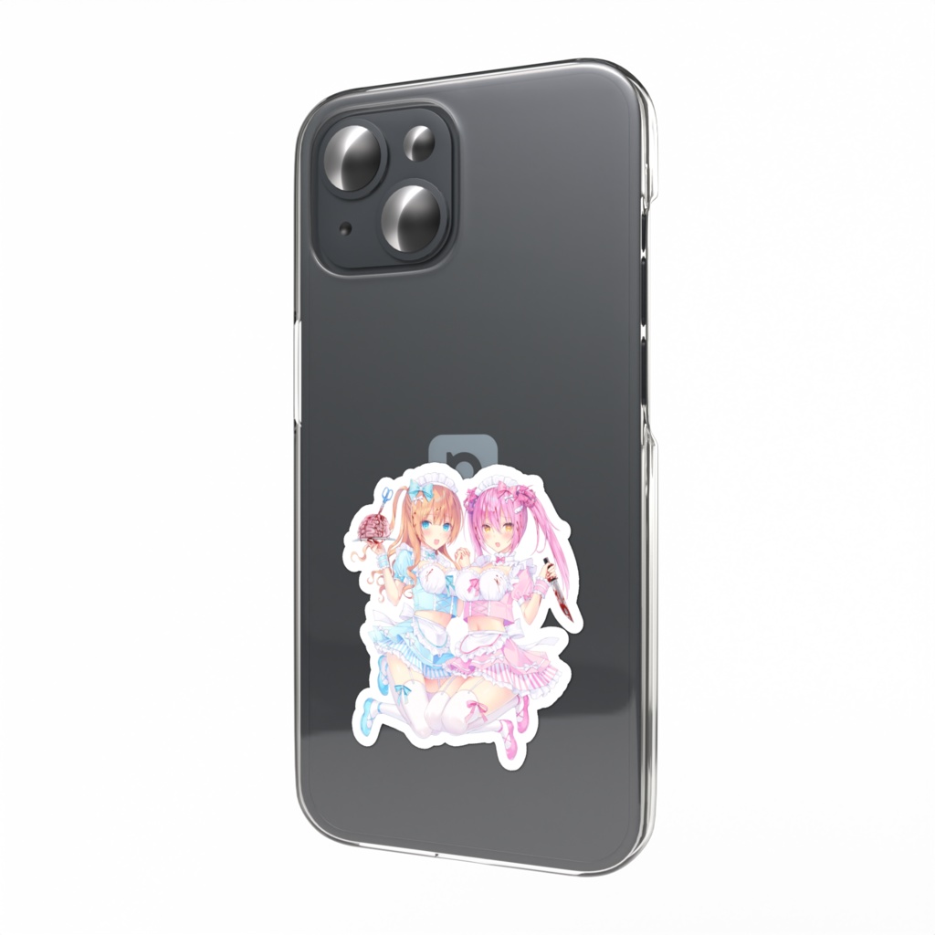 ねこ吸い スマホステッカー