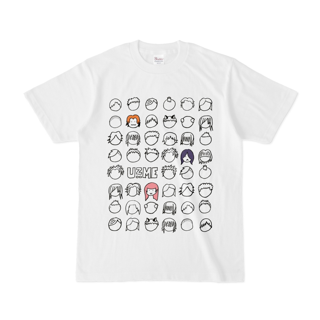 Uz:ME FACES T-shirt (ホワイト)