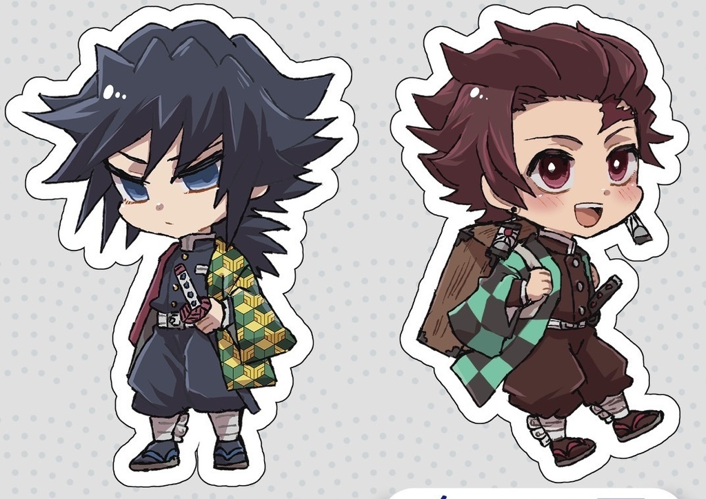 冨岡義勇、竈門炭治郎ステッカー