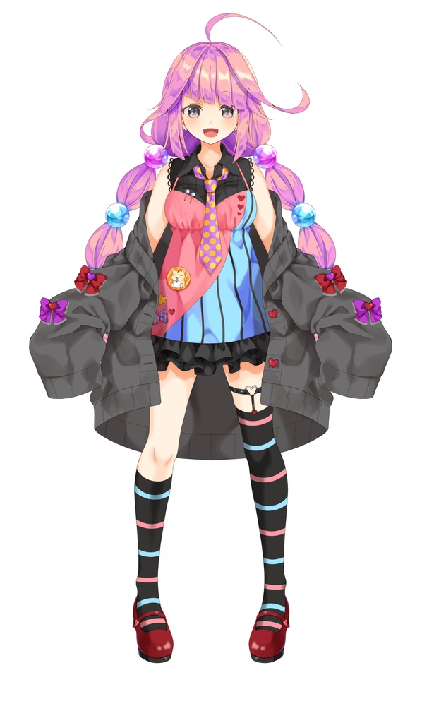 Live2D用パーツ分け済みPSDファイル(学習用ファイル)