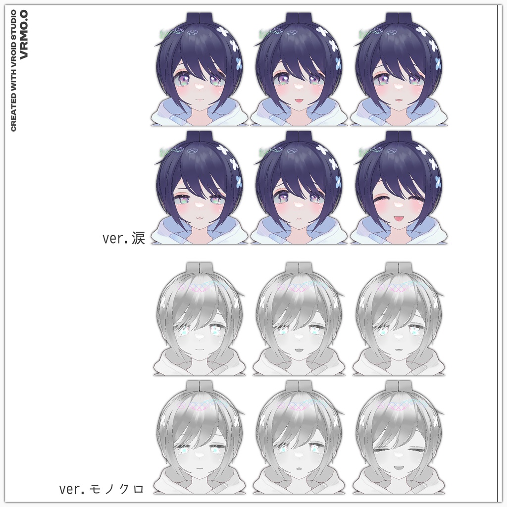 【VRoid】めそうさち【VRM0.0+Xavatar+Xwear】