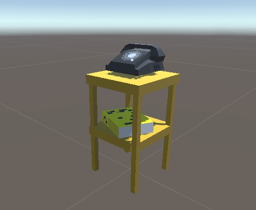 FBX)黒電話と電話帳