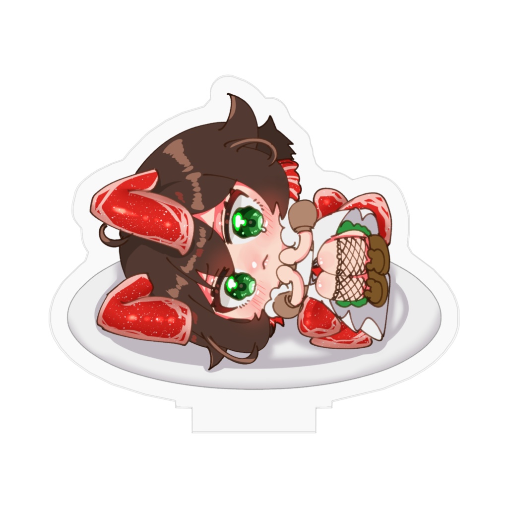 【デフォルメver.】部位Tuber焼肉ちゃん皿の上アクスタ
