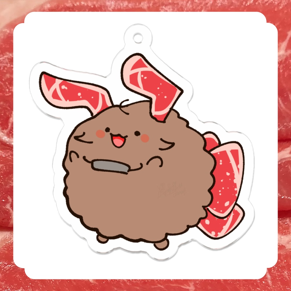 【毛玉】毛玉のアクリルキーホルダー