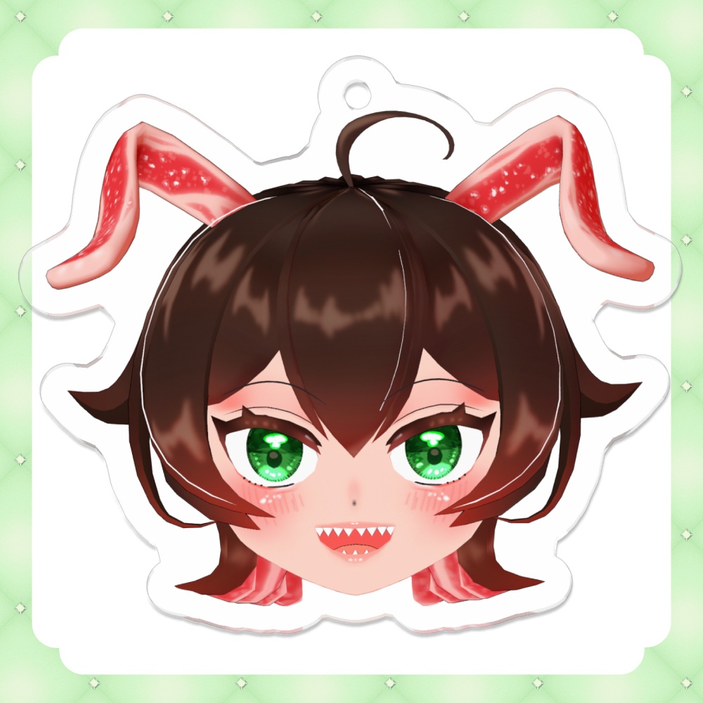 【配信活動1周年記念】かわいいお顔のアクキー
