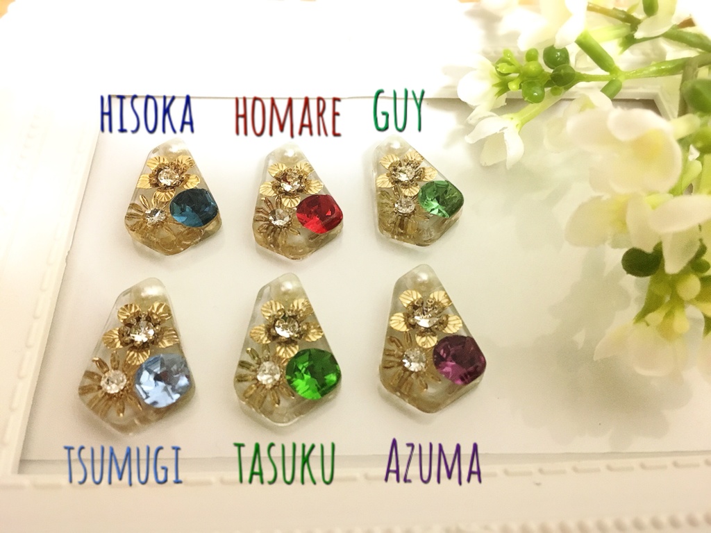 お花のキラキライヤーアクセサリー