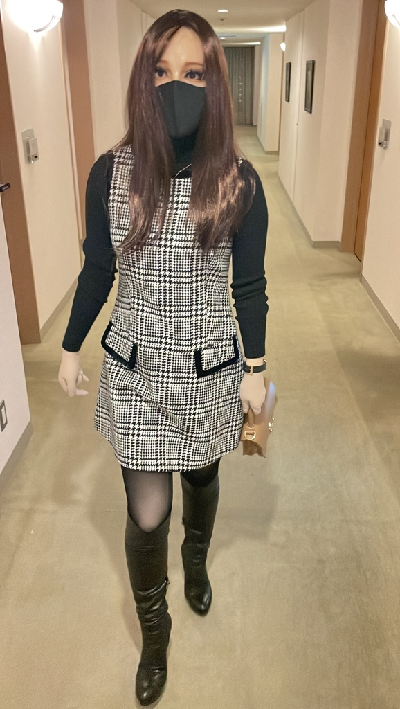 マスクより高ヒールの方がきつかったよ(^^;;マスクなお姉とごはん