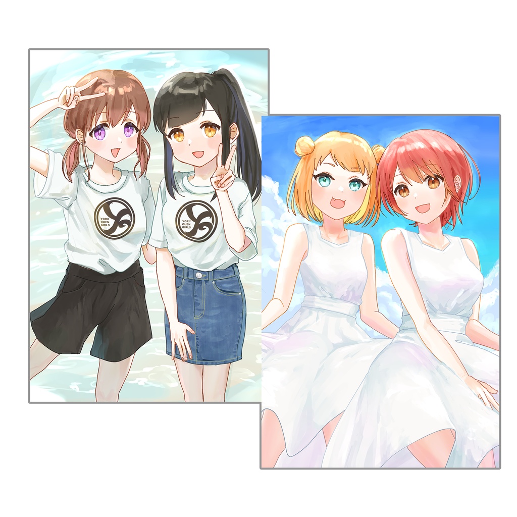 寄居町おうえん娘イラストカードSUMMER