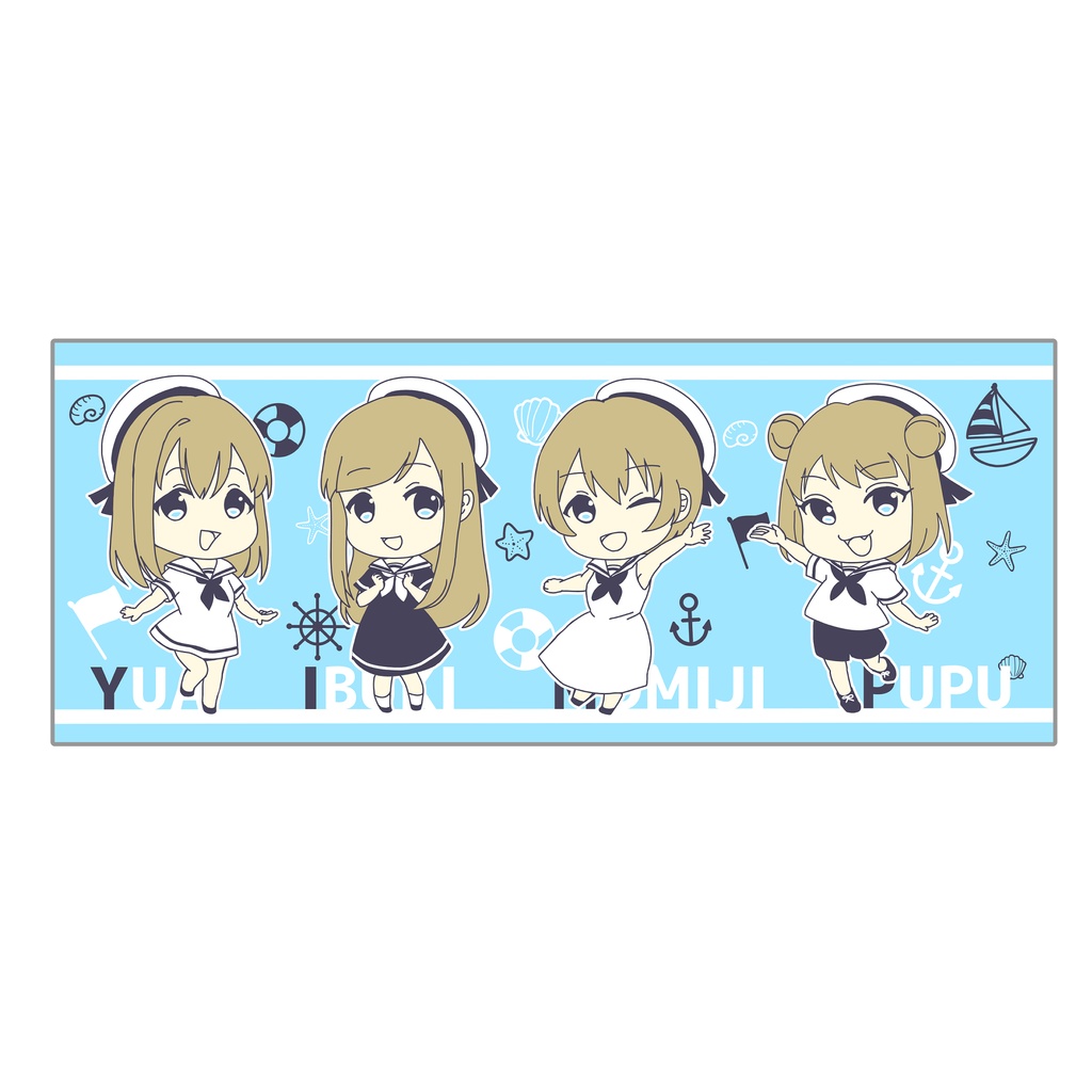 寄居町おうえん娘フェイスタオル