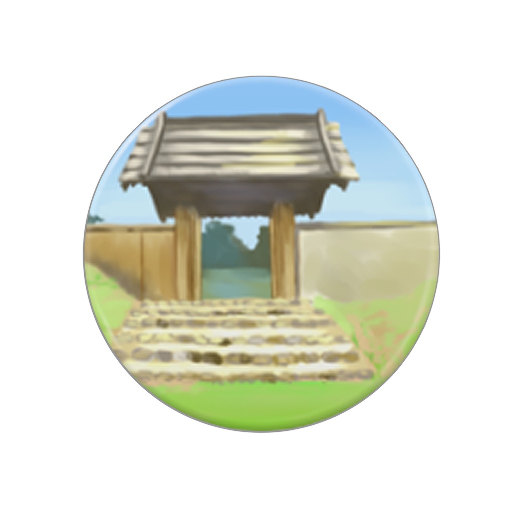 缶バッジ【鉢形城跡】