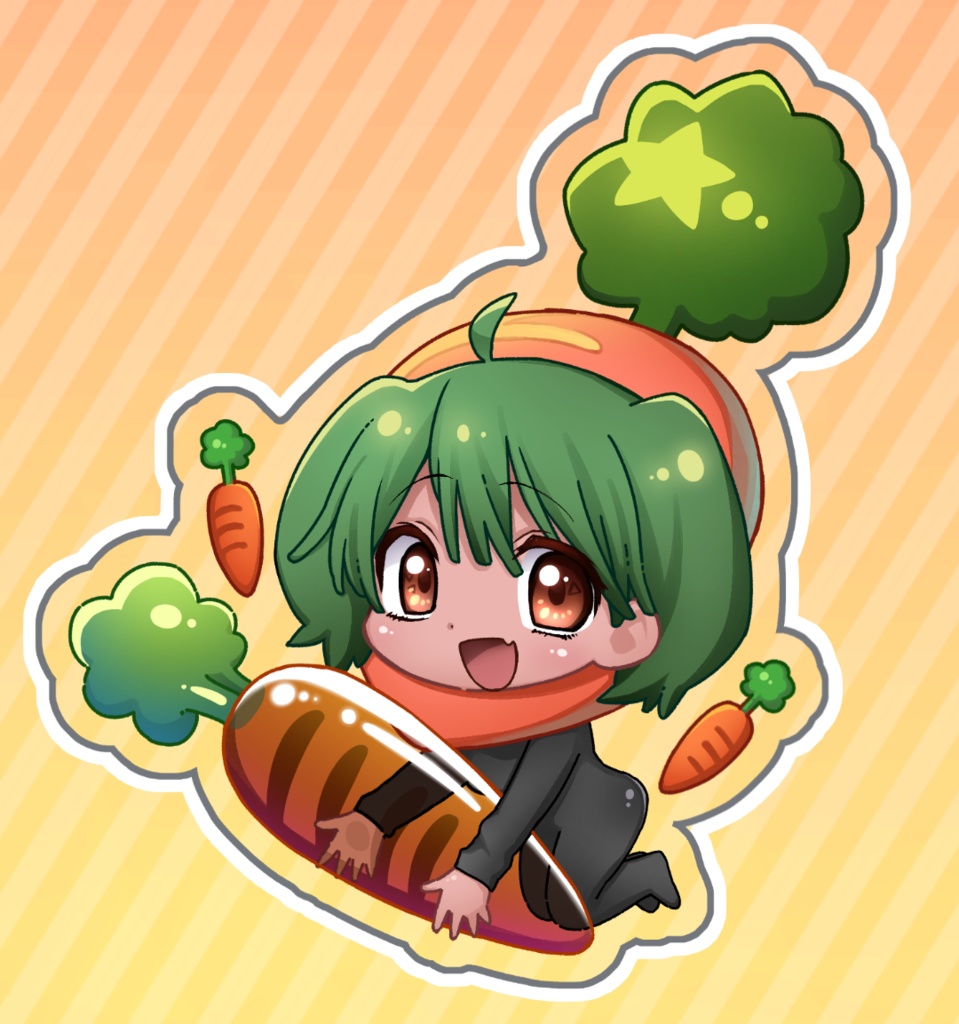 【在庫処分】ニンジーン　アクリルクリップ