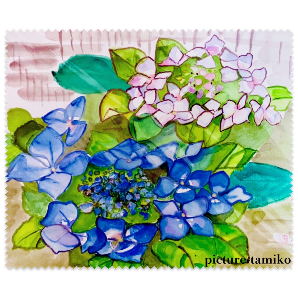 紫陽花(メガネ拭き)
