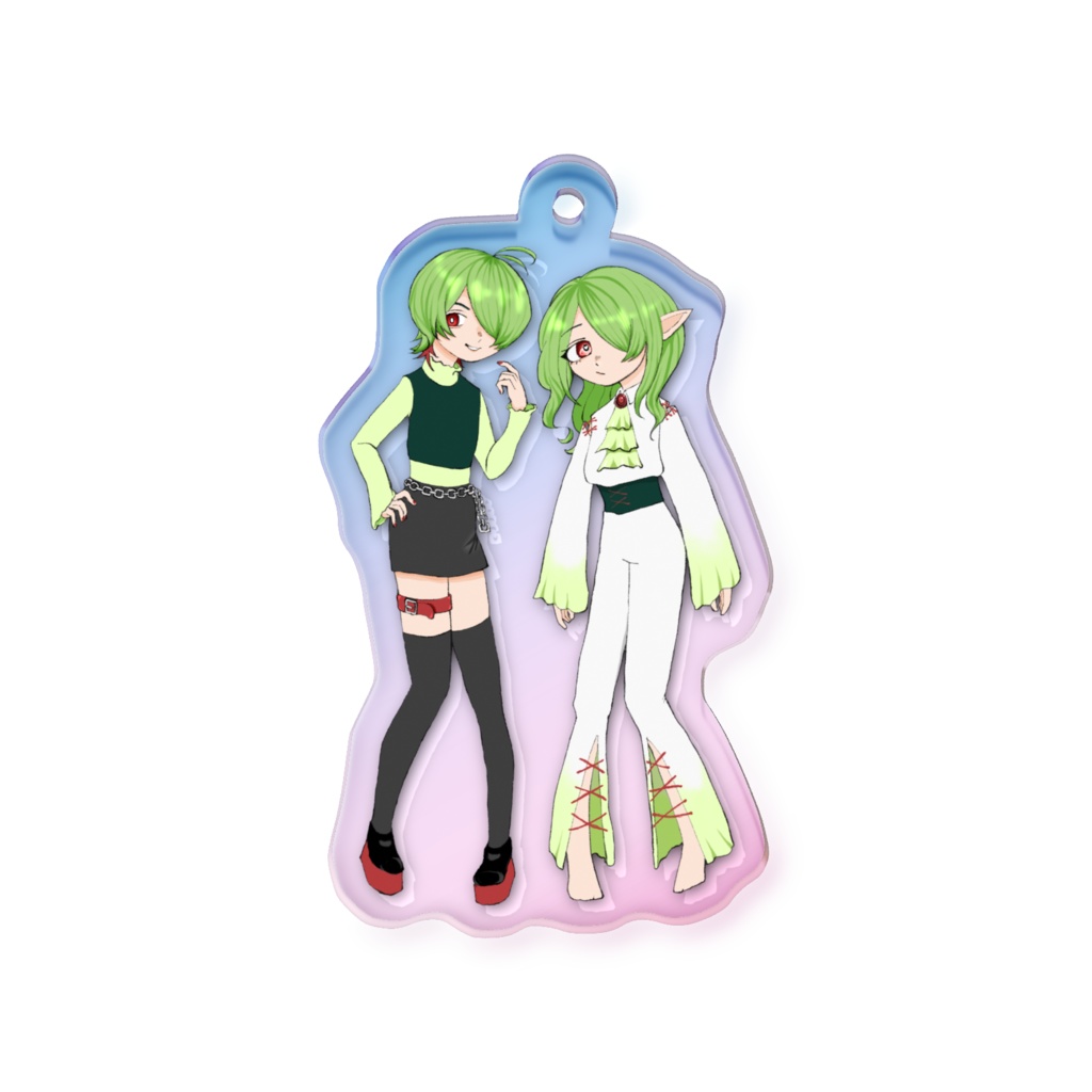 クサビとわさびちゃんのアクリルキーホルダー