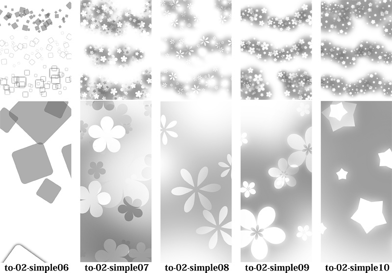 背景用トーン素材集-コミスタ用トーン6