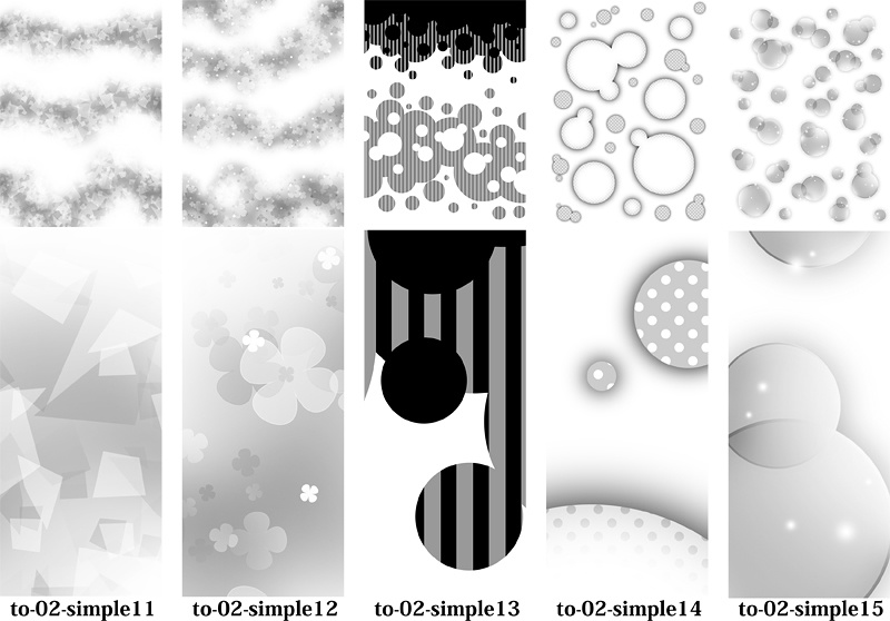 背景用トーン素材集-コミスタ用トーン6