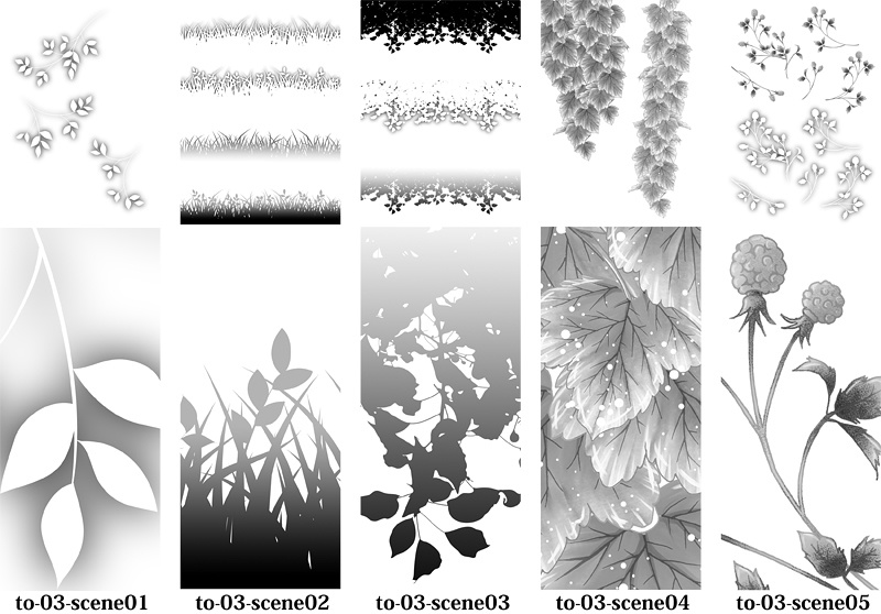 背景用トーン素材集-コミスタ用トーン7