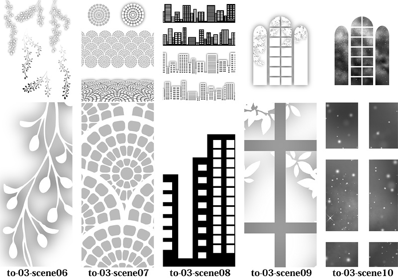 背景用トーン素材集-コミスタ用トーン7